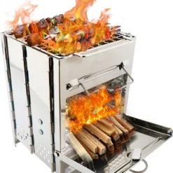 House Of Husk Draagbaar Houtkachel Voor Kamperen - Klein Camping Oven - Kampeer Kachel - Camping Kooktoestel - Camping Accessoires