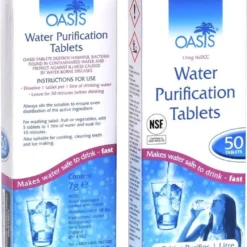 Merkloos Waterzuiveringstabletten - 50 Tabletten - Waterzuivering - Drinkwater Zuiveren - Tabletten Op Chloorbasis - Aqua Purifier Tablets