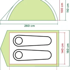 Coleman Darwin 2 Koepeltent - 2-Persoons - Groen 13 Coleman Darwin 2 Koepeltent - 2-Persoons - Groen -Goedkope Licht Tent Winkel 1065x1200 1