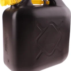 Dunlop Jerrycan 20 Liter - Benzine En Water - UN-Gecertificeerd Voor Gevaarlijke Vloeistoffen - Incl. Trechter/Benzineslang - Zwart/Geel