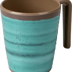 Bo-Camp - Mok - Halo - L - 4 Stuks - Aqua