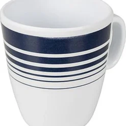 Bo-Camp - Servies - Classic - 16-Delig - Wit/Navy -Goedkope Licht Tent Winkel 1071x1200