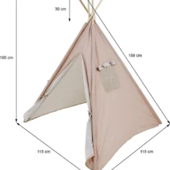 KidCollection Premium Tipitent - 103x103x160cm - Roze -Goedkope Licht Tent Winkel 1113x1200 4