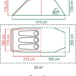 Coleman Tasman 3 Tunneltent - 3-Persoons - Groen -Goedkope Licht Tent Winkel 1129x1200