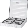 Zilan - Gas Kooktoestel 4 Pits - Campingkooktoestel - Gaskookplaat - Wit