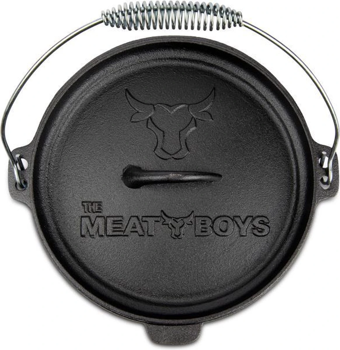 Merkloos Dutch Oven 4,5L - The Meat Boys - BBQ Pan 4 Merkloos Dutch Oven 4,5L - The Meat Boys - BBQ Pan - Afbeelding 2