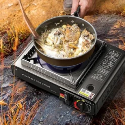 IBright Draagbare Camping Kooktoestel - Gasbrander - 1 Pits Gaspit - Elektrische Ontsteking - 2900 Watt - Met Koffer - Zwart -Goedkope Licht Tent Winkel 1168x1200 1