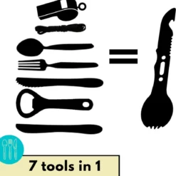 Lynnz® Spork 7 In 1 - Camping Bestek - Campingbestek - Campingservies - Reisbestek - Bestek To Go - Jachtmes - Rambomes -Goedkope Licht Tent Winkel 1170x1200