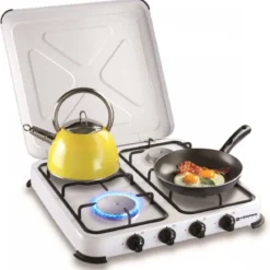 Kemper Gas Kooktoestel - Campingkooktoestel - Set Met 4 Branders - Gas - 4650W