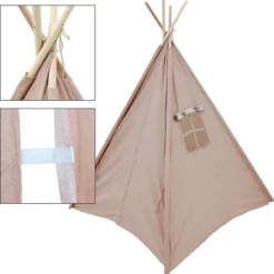 KidCollection Premium Tipitent - 103x103x160cm - Roze -Goedkope Licht Tent Winkel 1183x1200 6