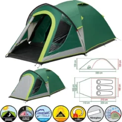 Coleman Kobuk Valley 3 Plus Koepeltent - Verduisterend - 3-Persoons -Goedkope Licht Tent Winkel 1193x1200 4