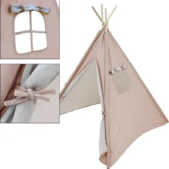 KidCollection Premium Tipitent - 103x103x160cm - Roze -Goedkope Licht Tent Winkel 1193x1200 5