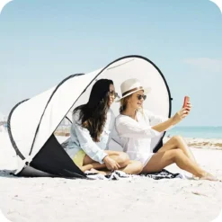 Deryan Luxe Pop Up Strandtent XXL - Anti-UV 50+ - Cream -Goedkope Licht Tent Winkel 1196x1200 9