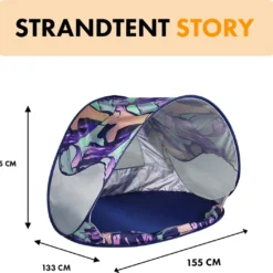 Deryan Luxe Pop Up Strandtent - Anti-UV 50+ - Story -Goedkope Licht Tent Winkel 1200x1045 2