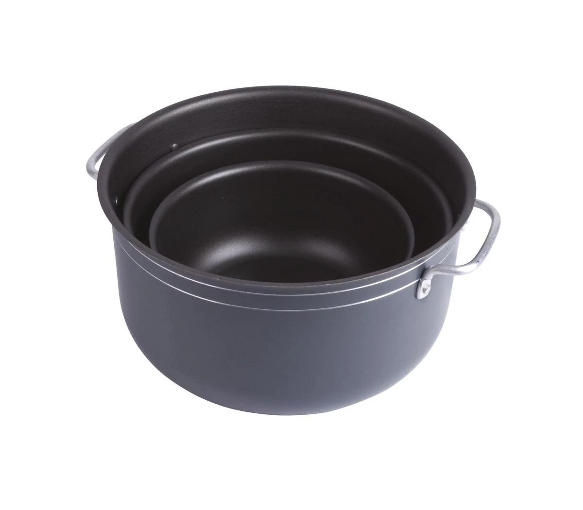 Bo-Camp Pannenset Rondo - 3-delig - Aluminium 6 Bo-Camp Pannenset Rondo - 3-delig - Aluminium - Afbeelding 4