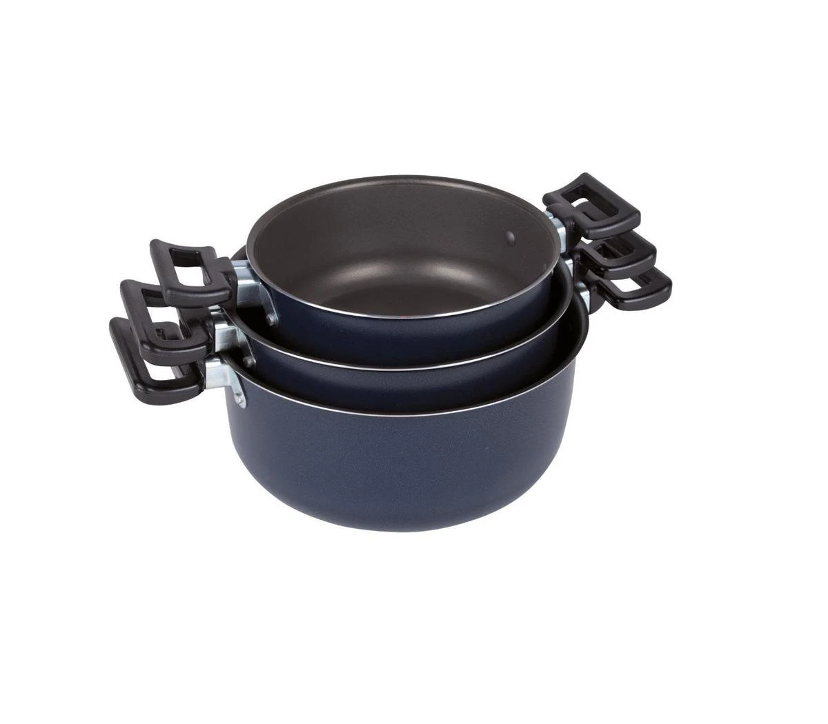 Bo-Camp Pannenset Rondo - 3-delig - Aluminium 5 Bo-Camp Pannenset Rondo - 3-delig - Aluminium - Afbeelding 3