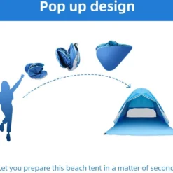IGOODS Pop-up Tent - 2/3-Persoons - Blauw 17 IGOODS Pop-up Tent - 2/3-Persoons - Blauw -Goedkope Licht Tent Winkel 1200x1059 1