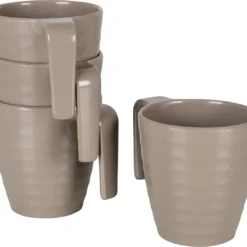 Bo-Camp Servies - Campingbord - Stone - 16-Delig - Beige 9 Bo-Camp Servies - Campingbord - Stone - 16-Delig - Beige -Goedkope Licht Tent Winkel 1200x1081