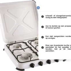 Kemper Gas Kooktoestel - Campingkooktoestel - Set Met 4 Branders - Gas - 4650W -Goedkope Licht Tent Winkel 1200x1084 3