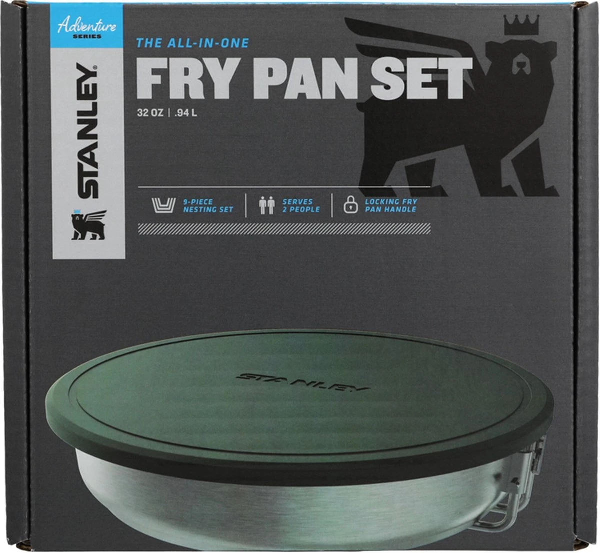 Stanley The All-In_One Fry Pan Set 1 L - Campingkookset - Stainless Steel 16 Stanley The All-In_One Fry Pan Set 1 L - Campingkookset - Stainless Steel - Afbeelding 14