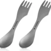 Navaris 2x Spork Titanium Campingbestek - Vork, Mes En Lepel In één - Bestek Voor Onderweg En Op Reis - Lichtgewicht - Inclusief Bewaarzakje 1 Navaris 2x Spork Titanium Campingbestek - Vork, Mes En Lepel In één - Bestek Voor Onderweg En Op Reis - Lichtgewicht - Inclusief Bewaarzakje -Goedkope Licht Tent Winkel 1200x1114