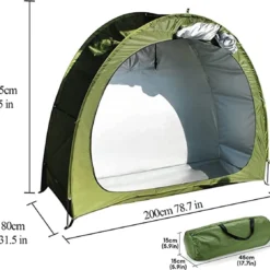 Merkloos Fietstent, Beschermhoes Fietsenschuur, Tent Voor Camping In De Open Lucht-groen 200*80*165CM -Goedkope Licht Tent Winkel 1200x1118 2