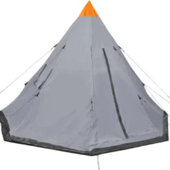 VidaXL Tent 4-persoons Grijs -Goedkope Licht Tent Winkel 1200x1123 2