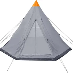 VidaXL Tent 4-persoons Grijs -Goedkope Licht Tent Winkel 1200x1137 2