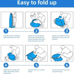 IGOODS Pop-up Tent - 2/3-Persoons - Blauw 12 IGOODS Pop-up Tent - 2/3-Persoons - Blauw -Goedkope Licht Tent Winkel 1200x1137 4