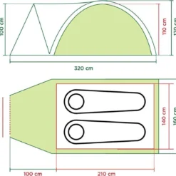 Coleman Darwin 2 Koepeltent - 2-Persoons - Groen 17 Coleman Darwin 2 Koepeltent - 2-Persoons - Groen -Goedkope Licht Tent Winkel 1200x1140 1