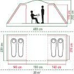 Coleman Spruce Falls 4 Vis-a-Vis Tent - Verduisterend - 4-Persoons -Goedkope Licht Tent Winkel 1200x1164 4