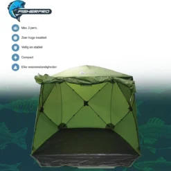 FisherPro WildLand Tent –comfortabele Vistent – Handige Strandtent – Compacte Festival Tent - Uitbreid Mogelijkheden Met Stormcover - Geschikt Voor 2 Personen 11 FisherPro WildLand Tent –comfortabele Vistent – Handige Strandtent – Compacte Festival Tent - Uitbreid Mogelijkheden Met Stormcover - Geschikt Voor 2 Personen -Goedkope Licht Tent Winkel 1200x1164 5