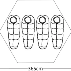 VidaXL Tent 4-persoons Grijs -Goedkope Licht Tent Winkel 1200x1168 2