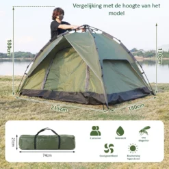 Sens Design Pop Up Tent - Tent - 2-3 Personen -Goedkope Licht Tent Winkel 1200x1180 5
