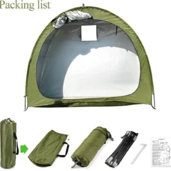 Merkloos Fietstent, Beschermhoes Fietsenschuur, Tent Voor Camping In De Open Lucht-groen 200*80*165CM -Goedkope Licht Tent Winkel 1200x1182 5