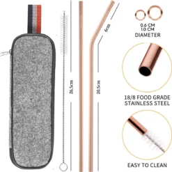 House Of Husk Reisbestek - Reis Bestekset - Chopsticks - Metalen Rietjes Met Borstel - Lepel - Vaatwasserbestendig - RVS - 7 Delig - Rose Goud 9 House Of Husk Reisbestek - Reis Bestekset - Chopsticks - Metalen Rietjes Met Borstel - Lepel - Vaatwasserbestendig - RVS - 7 Delig - Rose Goud -Goedkope Licht Tent Winkel 1200x1193