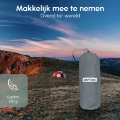 AirFeel Opblaasbaar Slaapmatje - Ingebouwde Pomp En Kussen - Lichtgewicht - 196 X 60 X 6cm - Gray -Goedkope Licht Tent Winkel 1200x1200 111