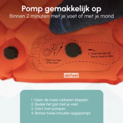 AirFeel Lichtgewicht Opsblaasbaar Slaapmatje - Ingebouwde Pomp En Kussen - 196 X 60 X 6 Cm - Orange 10 AirFeel Lichtgewicht Opsblaasbaar Slaapmatje - Ingebouwde Pomp En Kussen - 196 X 60 X 6 Cm - Orange -Goedkope Licht Tent Winkel 1200x1200 126