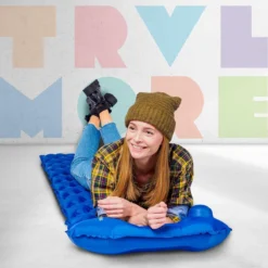 TRVLMORE Slaapmat - Zelfopblazend - 1 Persoons - Ingebouwde Pomp En Kussen - Blauw -Goedkope Licht Tent Winkel 1200x1200 137