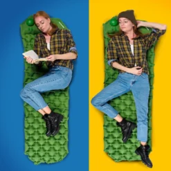 TRVLMORE Slaapmat - Zelfopblazend - 1 Persoons - Ingebouwde Pomp En Kussen - Groen -Goedkope Licht Tent Winkel 1200x1200 150