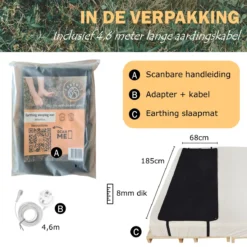Earthle Earthing Slaapmat - Aardingsmat - Aarden - Earthing Mat - Aarding - Grounding Mat -Goedkope Licht Tent Winkel 1200x1200 165