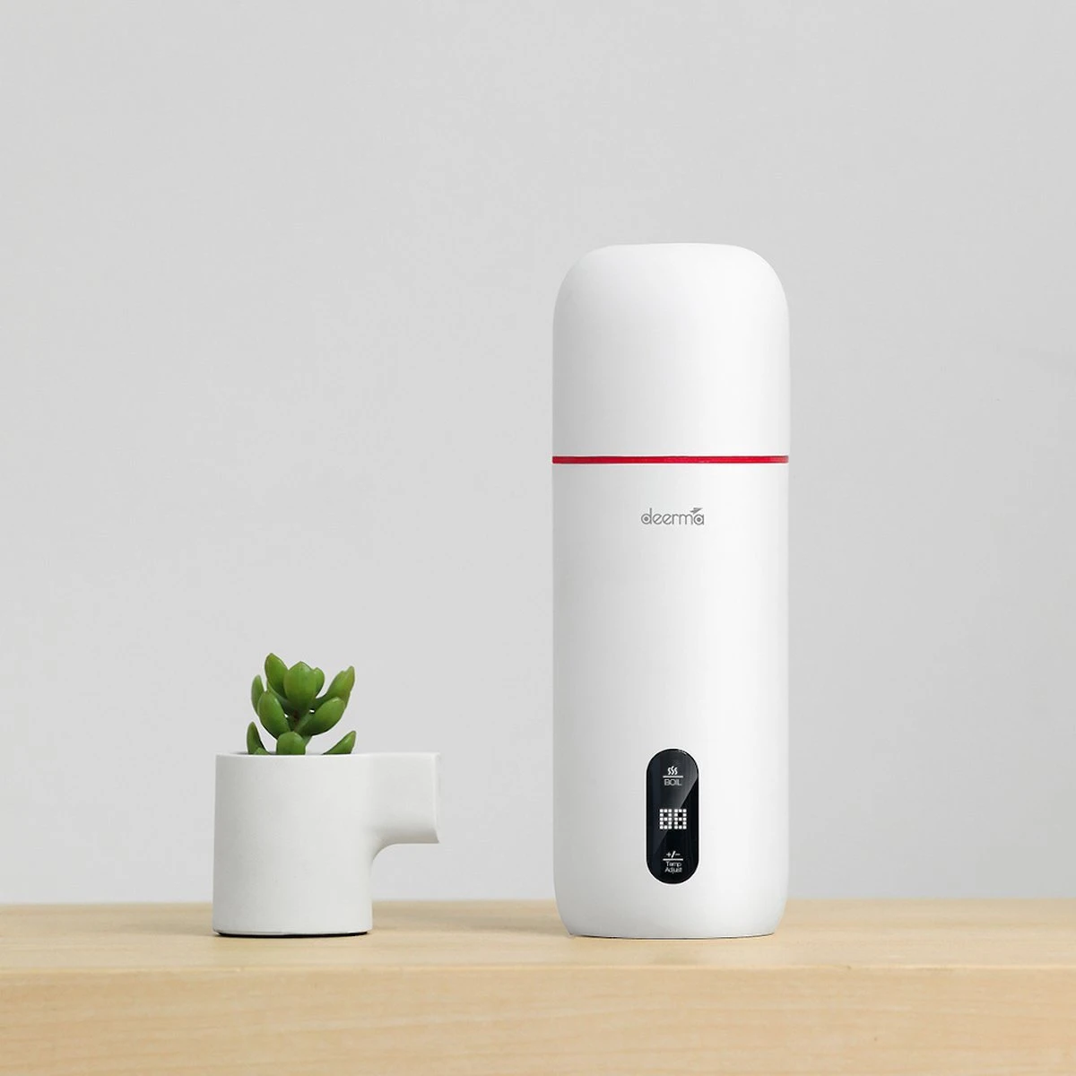 Deerma Draagbare Smart Waterkoker - Elektrische Slimme Drinkfles - Draagbaar Waterfles - Temperatuur Display - 350ML DR035S 6 Deerma Draagbare Smart Waterkoker - Elektrische Slimme Drinkfles - Draagbaar Waterfles - Temperatuur Display - 350ML DR035S - Afbeelding 4