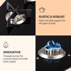 Trifecta 6 Gaskookplaat 6-pits Grote, Normale En Extra Glaskeramische Branders -Goedkope Licht Tent Winkel 1200x1200 238