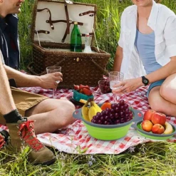 Buxibo - 3-Delige Keuken Vergiet Set Inklapbaar Groen/Grijs -Goedkope Licht Tent Winkel 1200x1200 30