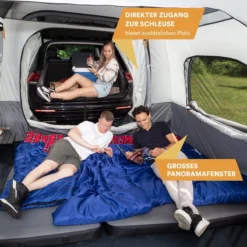 Skandika Pitea XL CROSS Tent – Koepeltenten - Autotent – Campingtent Voor SUV, Caddy, Auto, CUV - Voor Max. 4 Personen – Vrijstaand – Met/zonder Slaapcabine – Max. Stahoogte 230 Cm – 3000mm Waterkolom - 475 X 290 X 230 Cm (LxBxH) – Kamperen - Grijs 14 Skandika Pitea XL CROSS Tent – Koepeltenten - Autotent – Campingtent Voor SUV, Caddy, Auto, CUV - Voor Max. 4 Personen – Vrijstaand – Met/zonder Slaapcabine – Max. Stahoogte 230 Cm – 3000mm Waterkolom - 475 X 290 X 230 Cm (LxBxH) – Kamperen - Grijs -Goedkope Licht Tent Winkel 1200x1200 410