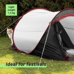 JEMIDI Tweepersoons Pop-up Tent - Opgooitent, Werptent Voor 2 Personen - Ideaal Als Festivaltent Of Kampeertent - Verschillende Kleuren -Goedkope Licht Tent Winkel 1200x1200 430