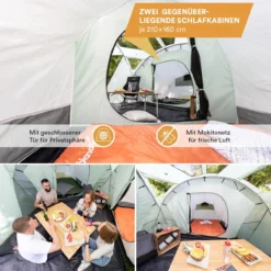 Skandika Bern 4 Koepeltent - Koepeltent - Tenten - 4 Persoons Kampeertent Met Panoramisch Dakraam, 2 Slaapcabines, Grondzeil, 210 Cm Stahoogte, Waterdicht, 4000 Mm Waterkolom - Grote Outdoor Familie Tent, Kampeertent - Grijs 10 Skandika Bern 4 Koepeltent - Koepeltent - Tenten - 4 Persoons Kampeertent Met Panoramisch Dakraam, 2 Slaapcabines, Grondzeil, 210 Cm Stahoogte, Waterdicht, 4000 Mm Waterkolom - Grote Outdoor Familie Tent, Kampeertent - Grijs -Goedkope Licht Tent Winkel 1200x1200 481