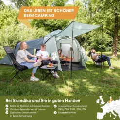 Skandika Bern 4 Koepeltent - Koepeltent - Tenten - 4 Persoons Kampeertent Met Panoramisch Dakraam, 2 Slaapcabines, Grondzeil, 210 Cm Stahoogte, Waterdicht, 4000 Mm Waterkolom - Grote Outdoor Familie Tent, Kampeertent - Grijs 15 Skandika Bern 4 Koepeltent - Koepeltent - Tenten - 4 Persoons Kampeertent Met Panoramisch Dakraam, 2 Slaapcabines, Grondzeil, 210 Cm Stahoogte, Waterdicht, 4000 Mm Waterkolom - Grote Outdoor Familie Tent, Kampeertent - Grijs -Goedkope Licht Tent Winkel 1200x1200 486