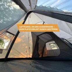 Skandika Tipi Kotona Air Opblaasbare Tent – Opblaasbare Tenten - 4 Persoons Tipi Tent – Tenten - Campingtent – Ingenaaide Tentvloer – Muggengaas – 260 Cm Stahoogte – 490 X 370 X 260 (L X B X H) – Outdoor, Camping, Tuin – Luchttent - Kamperen - Beige -Goedkope Licht Tent Winkel 1200x1200 522