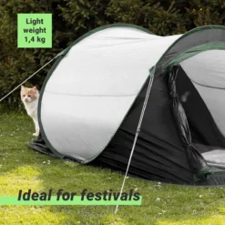 JEMIDI Tweepersoons Pop-up Tent - Opgooitent, Werptent Voor 2 Personen - Ideaal Als Festivaltent Of Kampeertent - Verschillende Kleuren -Goedkope Licht Tent Winkel 1200x1200 588